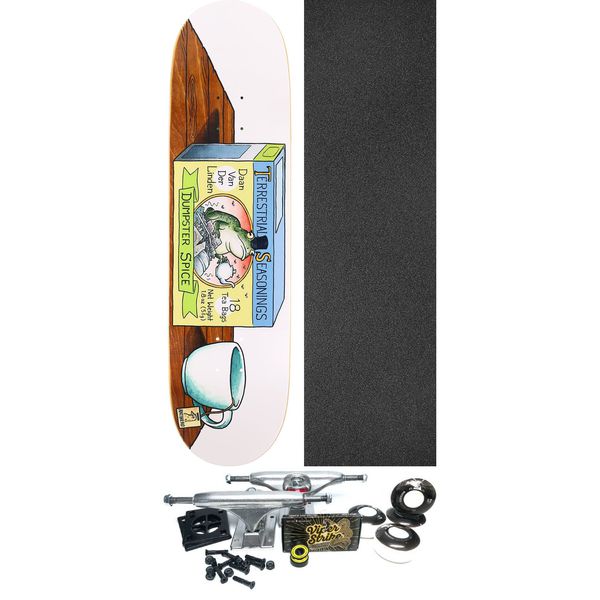 Anti Hero Skateboards Daan Van Der Linden Terrestrial Seasonings Skateboard Deck - 8.5" x 32.18" - Complete Skateboard Bundle